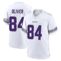 harde MN.Vikings #84 Josh Oliver Player White Alternate Home Game Stitched Jerseys