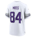 harde MN.Vikings #84 Randy Moss White Alternate Retired Player Game Jersey American Stitched Jersey