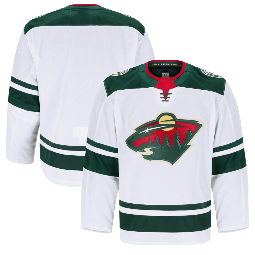 harde M.Wild White Away Authentic Pro Jerseys