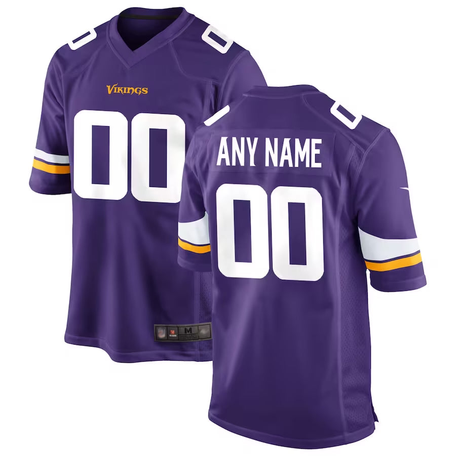 harde Custom MN.Vikings Game Home Stitched Jerseys