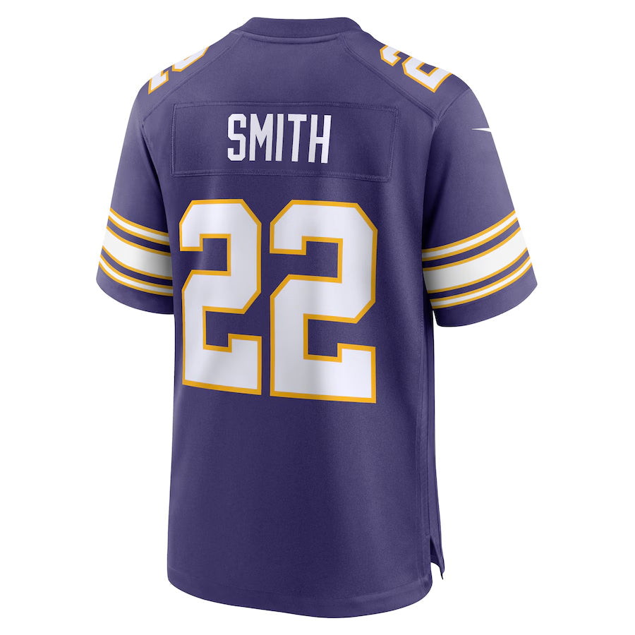 harde MN.Vikings #22 Harrison Smith Player Purple Classic Game Stitched Jerseys