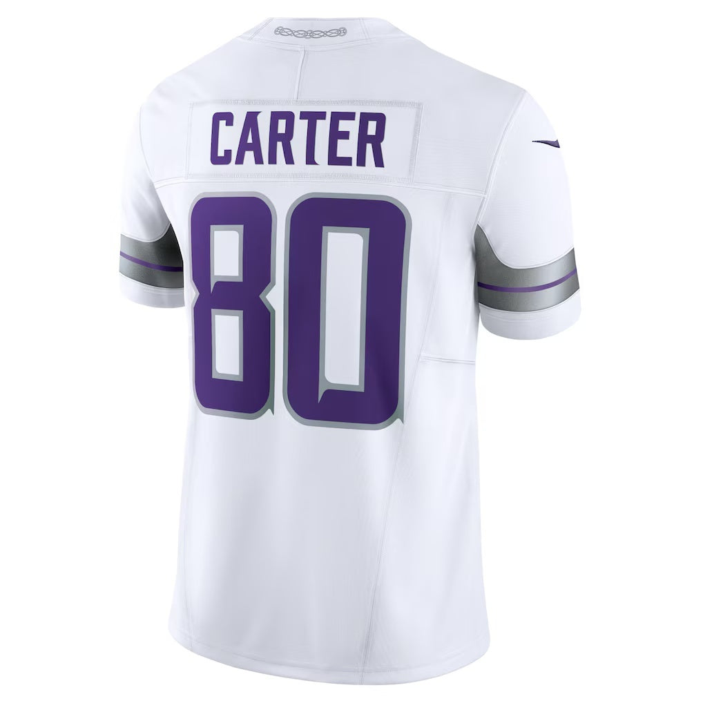 harde MN.Vikings #80 Cris Carter White Alternate Vapor F.U.S.E. Retired Player Limited Stitched Jerseys