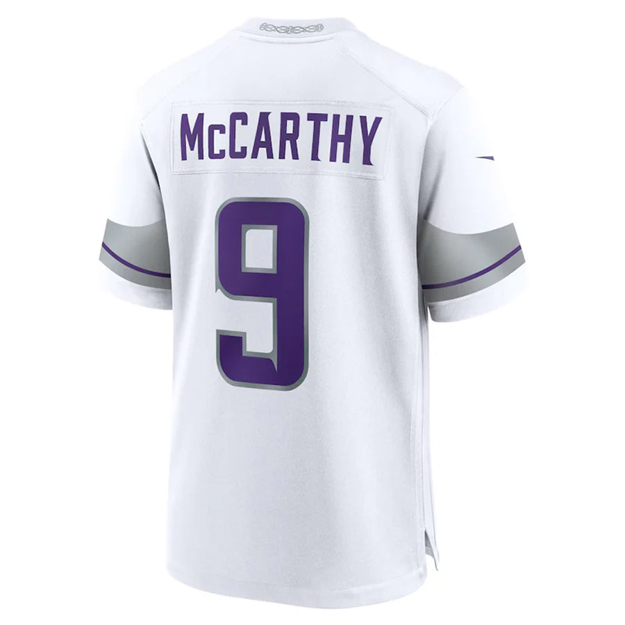 harde MN.Vikings #9 J.J. McCarthy Player White Alternate Game Stitched Jerseys