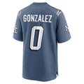 harde NE.Patriots #0 Christian Gonzalez Player Storm Blue Rivalries Collection Game Stitched Jersey