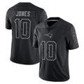 harde NE.Patriots #10 Drake Maye Player Black REFLECTIVE Limited Stitched Jerseys
