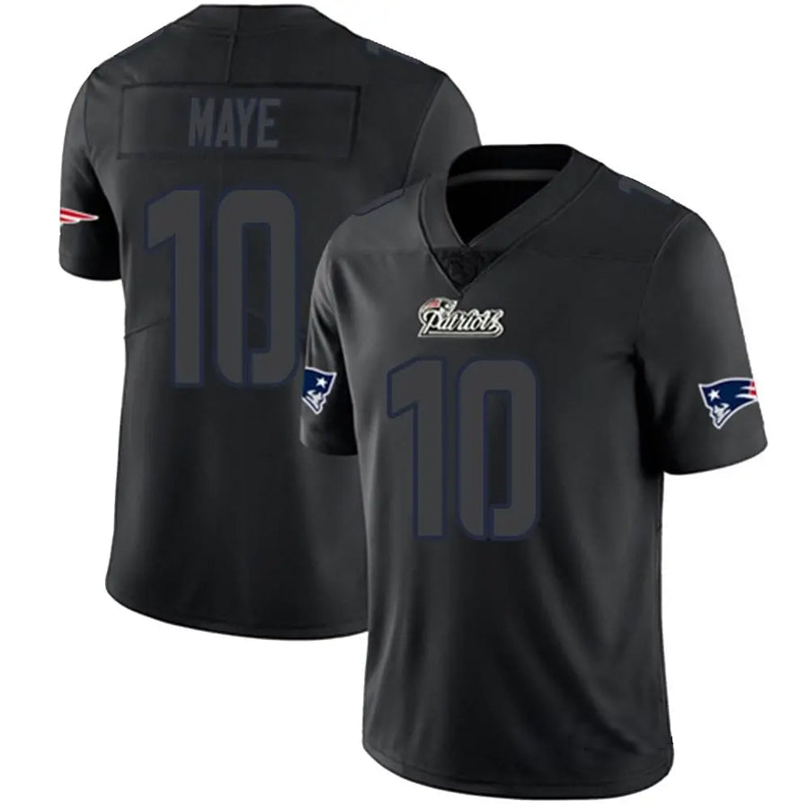 harde NE.Patriots #10 Drake Maye Player Limited Black Impact Stitched Jerseys