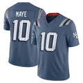harde NE.Patriots #10 Drake Maye Player Storm Blue Rivalries Collection Limited Stitched Jerseys