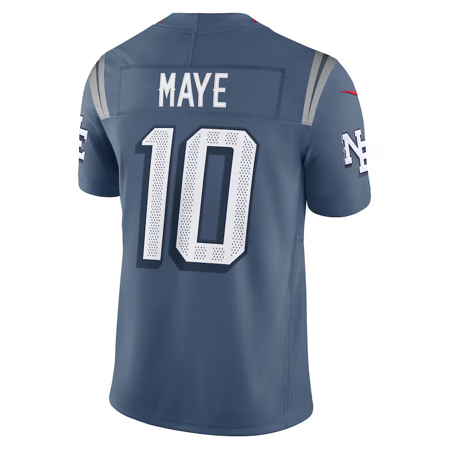 harde NE.Patriots #10 Drake Maye Player Storm Blue Rivalries Collection Limited Stitched Jerseys