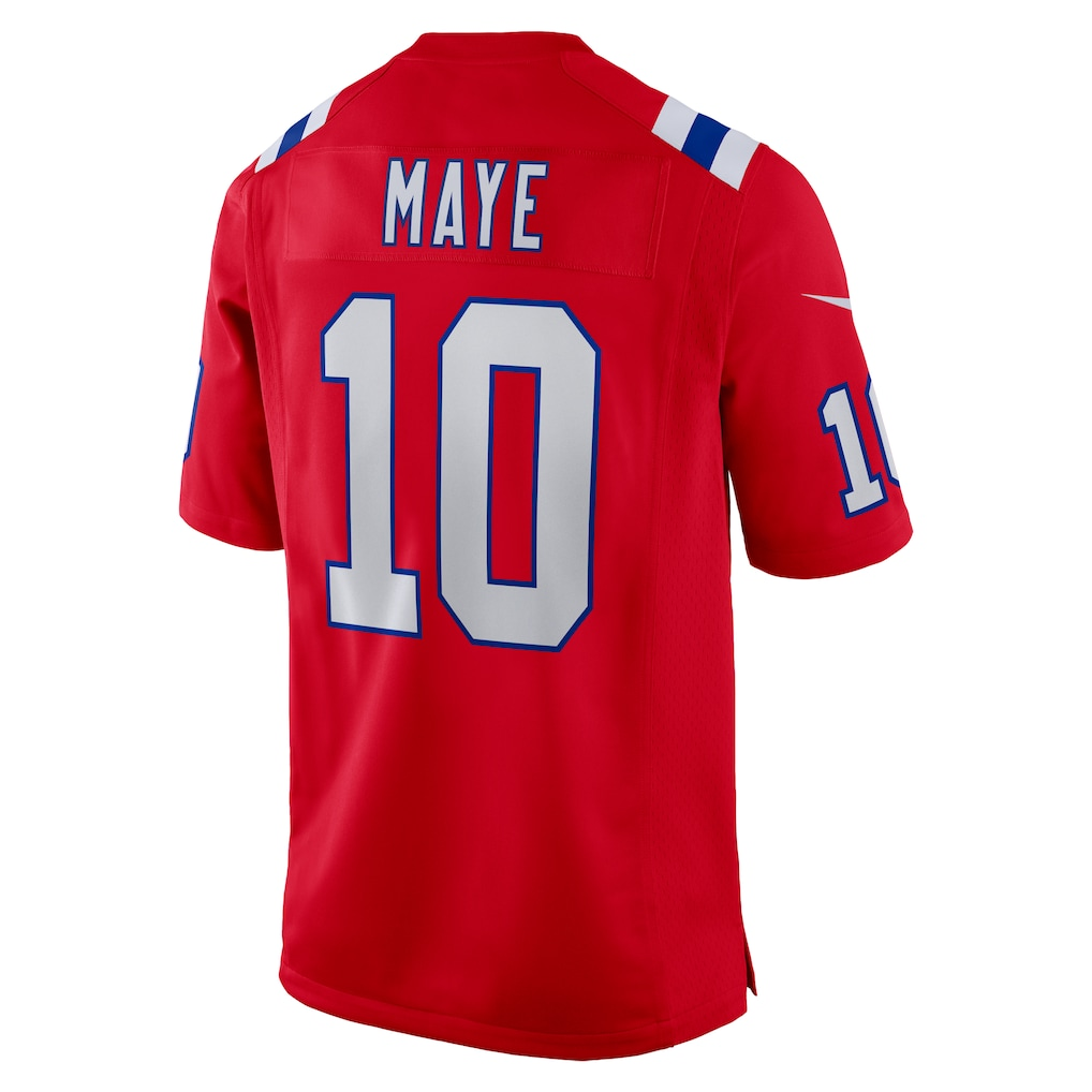 harde NE.Patriots #10 Drake Maye Red Player Game Stitched Jerseys