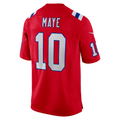 harde NE.Patriots #10 Drake Maye Red Player Game Stitched Jerseys