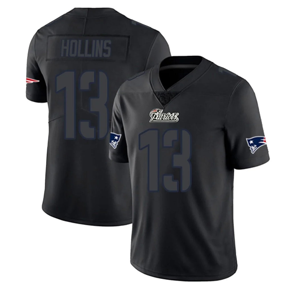 harde NE.Patriots #13 Mack Hollins Player Black Impact LImited Home Game Stitched Jerseys