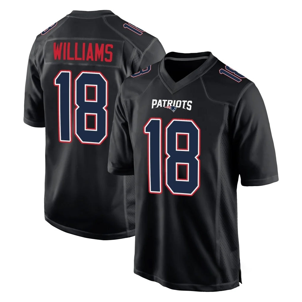 harde NE.Patriots #18 Kyle Williams Player Carbon Fashion Limited Home Game Stitched Jerseys