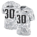 harde NE.Patriots #30 Jam Miller Player Arctic Camo Salute To Service Limited Game Stitched Jerseys