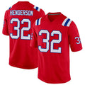 harde NE.Patriots #32 TreVeyon Henderson Player Red Home Game Stitched Jerseys