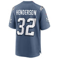harde NE.Patriots #32 TreVeyon Henderson Player Storm Blue Rivalries Collection Game Stitched Jerseys