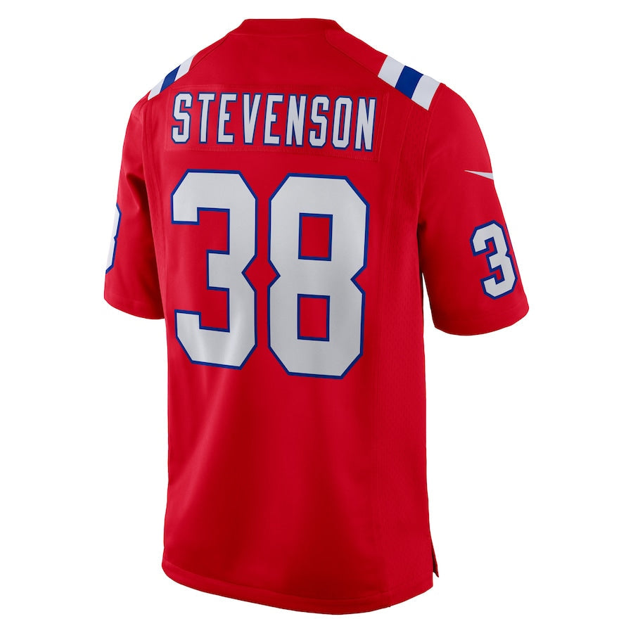 harde NE.Patriots #38 Rhamondre Stevenson Player Red Home Game Stitched Jerseys