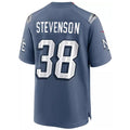 harde NE.Patriots #38 Rhamondre Stevenson Player Storm Blue Rivalries Collection Game Stitched Jerseys
