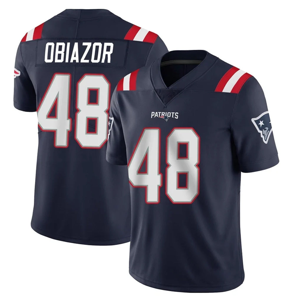 harde NE.Patriots #48 Namdi Obiazor Player Navy Vapor Untouchable Home Game Stitched Jerseys