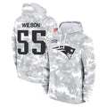 harde NE.Patriots #55 Jared Wilson Player Arctic Camo Salute to Service Pullover Hoodies Limited Game Stitched Jerseys