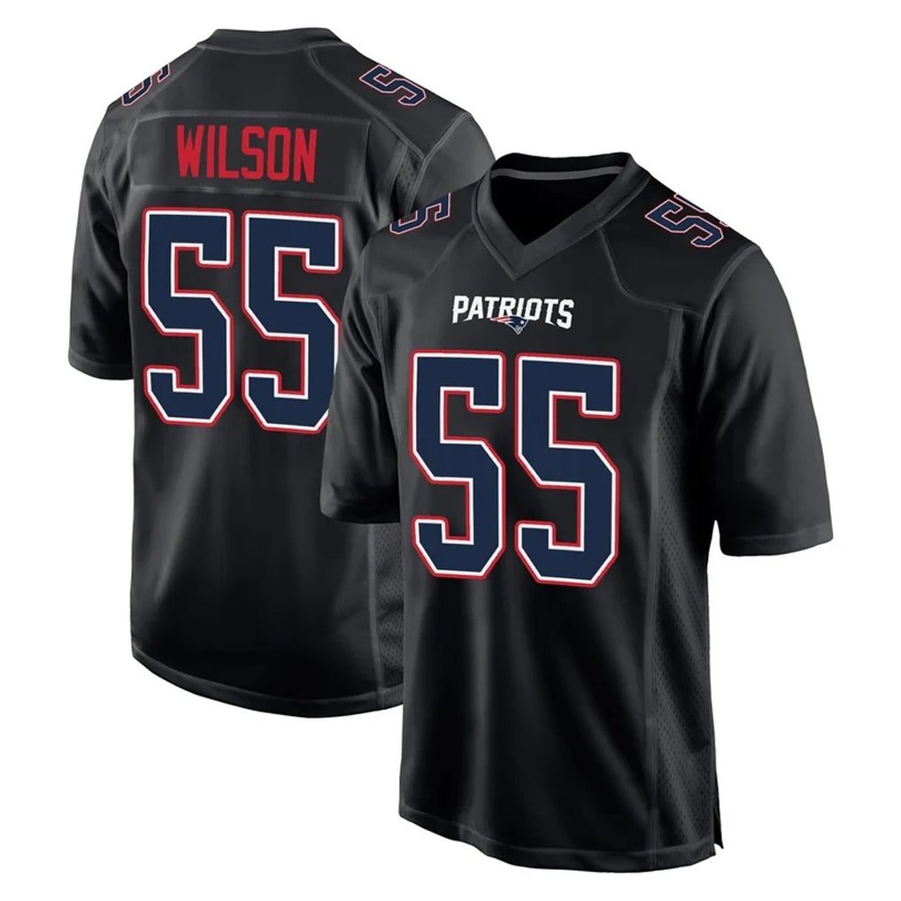 harde NE.Patriots #55 Jared Wilson Player Carbon Fashion Limited Home Game Stitched Jerseys