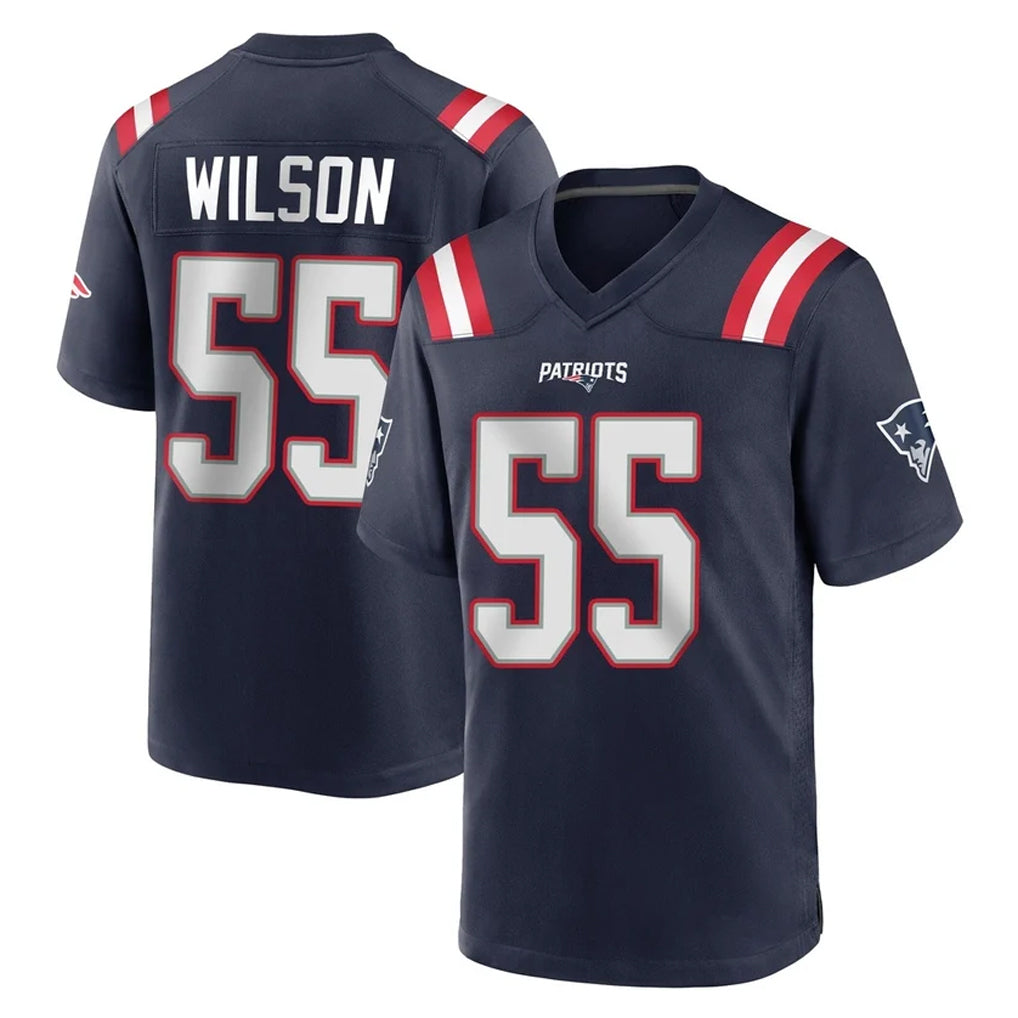 harde NE.Patriots #55 Jared Wilson Player Navy Home Game Stitched Jerseys