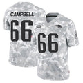 harde NE.Patriots #66 Will Campbell Player Arctic Camo Salute to Service Limited Stitched Jerseys