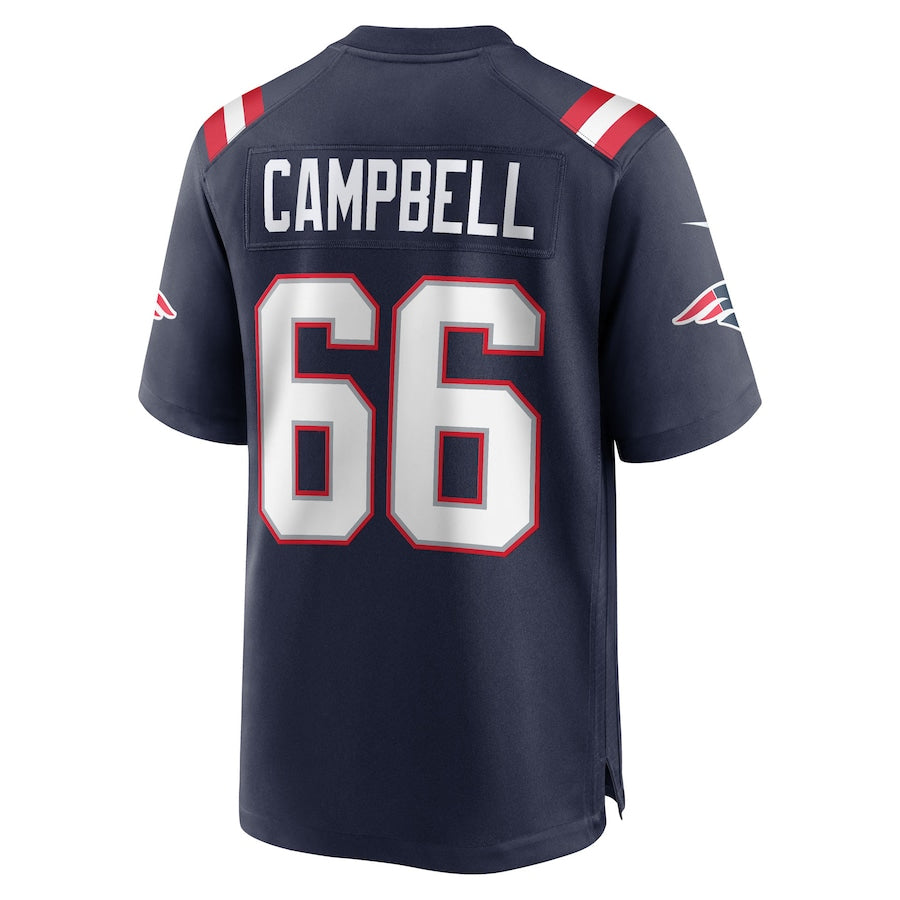harde NE.Patriots #66 Will Campbell Player Navy Home Game Stitched Jerseys