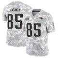 harde NE.Patriots #85 Hunter Henry Player Arctic Camo Salute to Service Limited Stitched Jerseys
