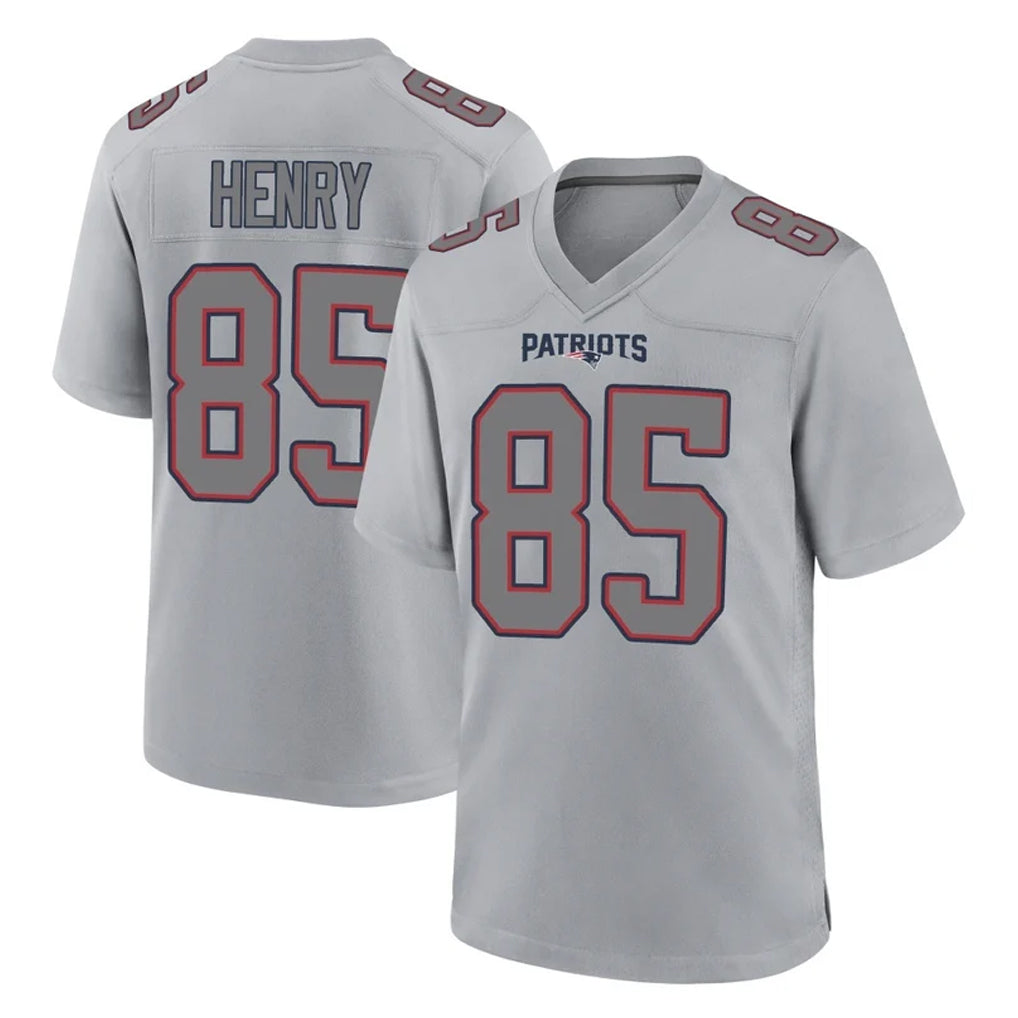 harde NE.Patriots #85 Hunter Henry Player Gray Fashion Limited Home Game Stitched Jerseys
