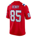 harde NE.Patriots #85 Hunter Henry Player Navy Red Home Game Stitched Jerseys