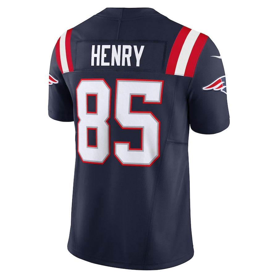 harde NE.Patriots #85 Hunter Henry Player Navy Vapor F.U.S.E. Limited Stitched Jerseys