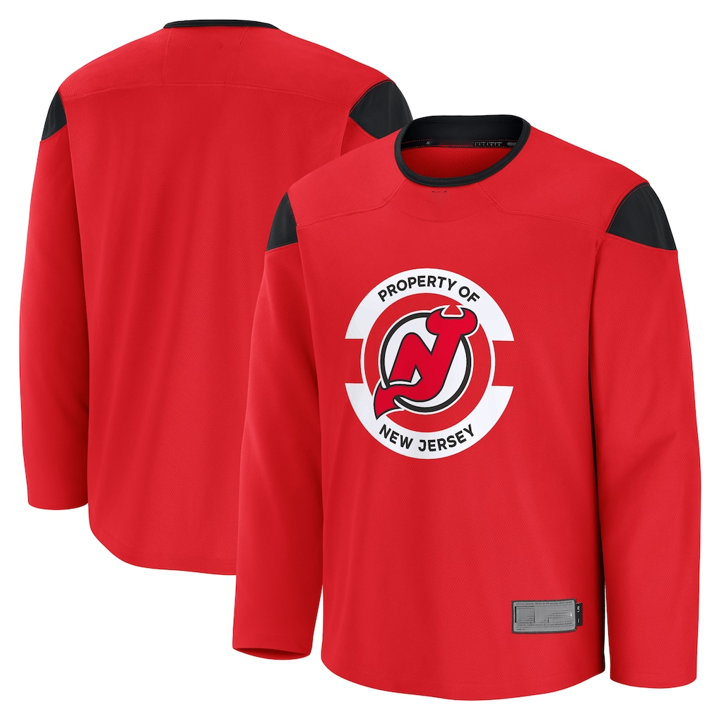 harde N.Jersey Devils Red Practice Jerseys