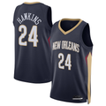 harde NO.Pelicans #24 Jordan Hawkins Navy Swingman Stitched Jerseys- Icon Edition