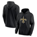 harde NO.Saints Black Pullover Hoodies Limited Blank Player Stitched Jerseys
