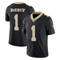harde NO.Saints #1 Kool-Aid McKinstry Player Black Limited Vapor Untouchable Home Game Stitched Jerseys