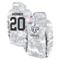 harde NO.Saints #20 Pete Werner Player Arctic Camo Salute to Service Pullover Hoodies Limited Game Stitched Jerseys