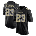 harde NO.Saints #23 Julian Blackmon Player Black Carbon Fashion Home Game Stitched Jerseys