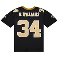 harde NO.Saints #34 Ricky Williams Mitchell & Ness Black 1999 Legacy Replica Stitched Puhic Jersey
