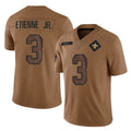 harde NO.Saints #3 Travis Etienne Jr. Player Brown Salute To Service Limited Stitched Jerseys