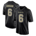 harde NO.Saints #6 Tyler Shough Player Black Carbon Fashion Home Game Stitched Jerseys