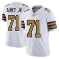 harde NO.Saints #71 Kelvin Banks Jr. Player White Limited Color Rush Home Game Stitched Jerseys