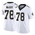 harde NO.Saints #78 Erik McCoy Player White Limited Vapor F.U.S.E. Home Game Stitched Jerseys