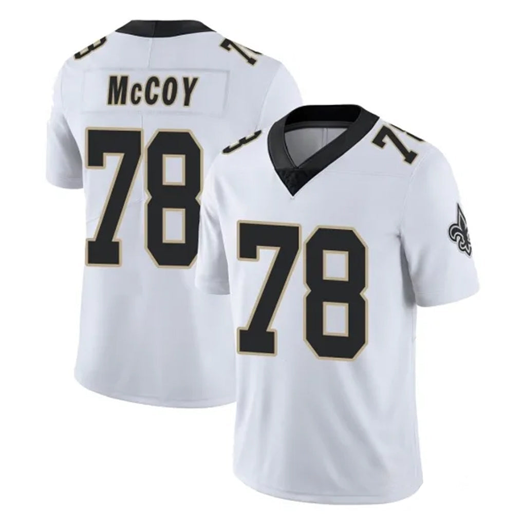 harde NO.Saints #78 Erik McCoy Player White Limited Vapor Untouchable Home Game Stitched Jerseys