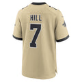 harde NO.Saints #7 Taysom Hill Player Gold Alternate Game Stitched Jerseys