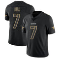 harde NO.Saints #7 Taysom Hill Player Limited Black Impact Stitched Jerseys