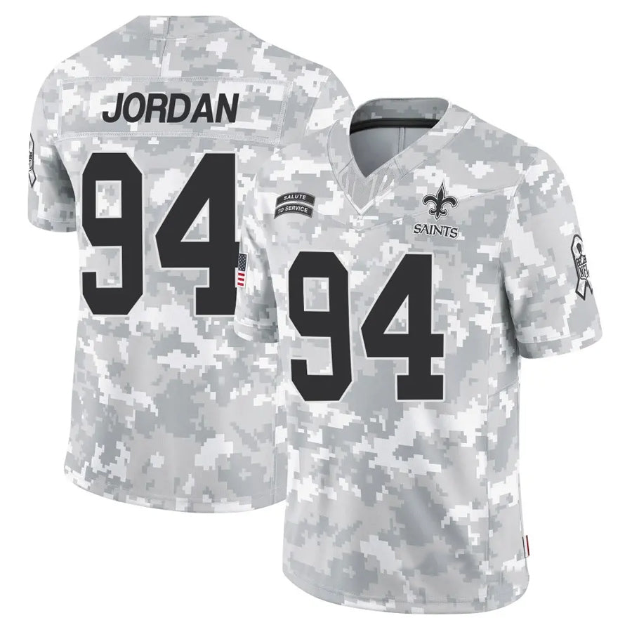 harde NO.Saints #94 Cameron Jordan Player Arctic Camo Salute to Service Limited Stitched Jerseys