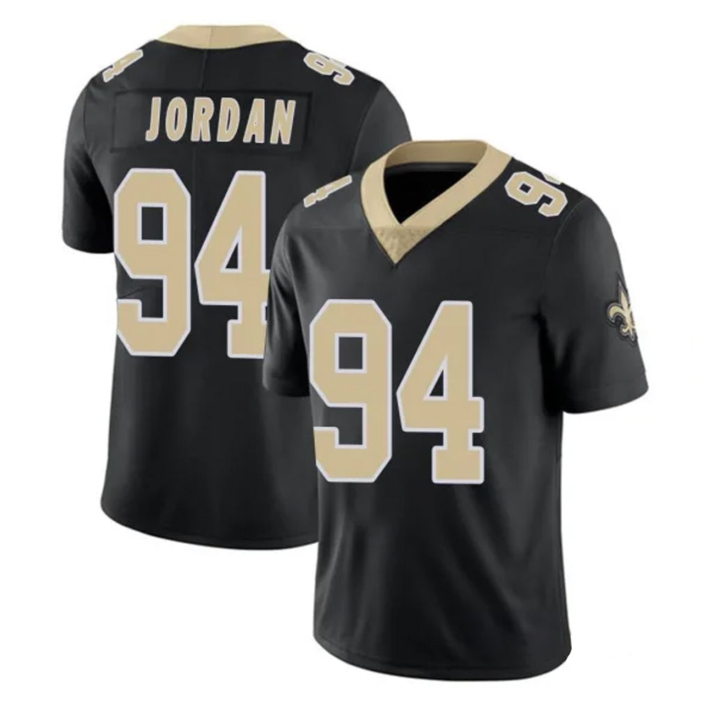 harde NO.Saints #94 Cameron Jordan Player Black Limited Vapor Untouchable Home Game Stitched Jerseys