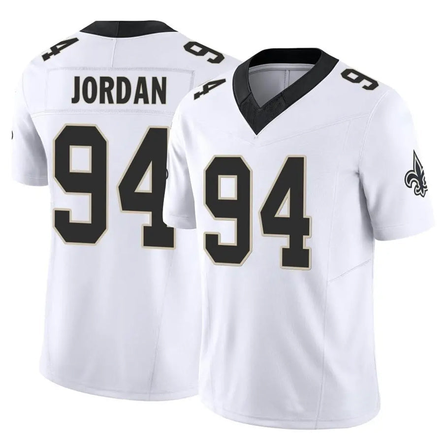 harde NO.Saints #94 Cameron Jordan Player White Vapor F.U.S.E. Limited Stitched Jerseys