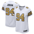 harde NO.Saints #94 Cameron Jordan White Elite Player Stitched American Stitched Jerseys