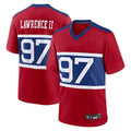harde NY.Giants Secondary Throwback Alternate Jerseys - Red - #97 Dexter Lawrence II Player